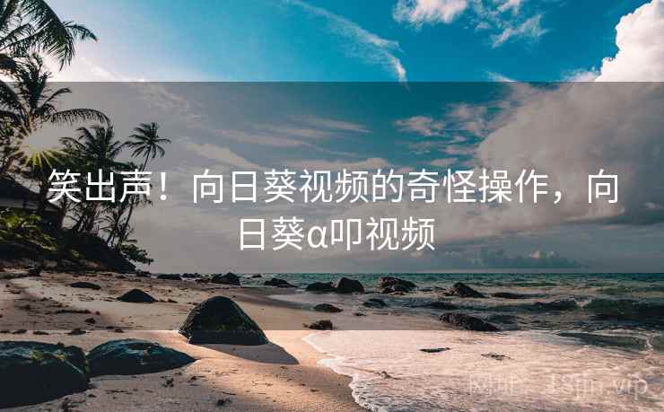 笑出声！向日葵视频的奇怪操作，向日葵α叩视频