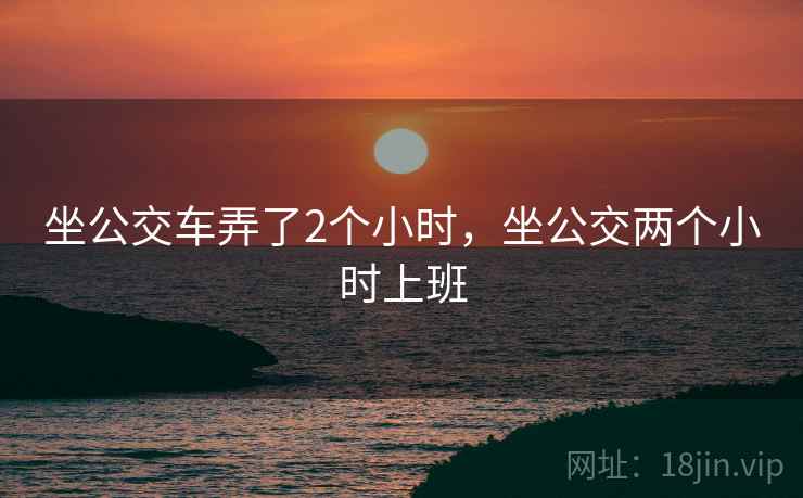 坐公交车弄了2个小时，坐公交两个小时上班