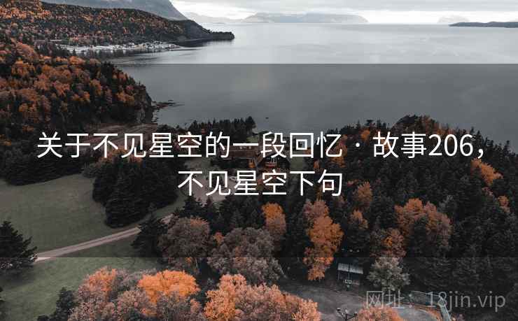 关于不见星空的一段回忆 · 故事206,不见星空下句 关于不见星空的一段回忆 · 故事206,不见星空下句
